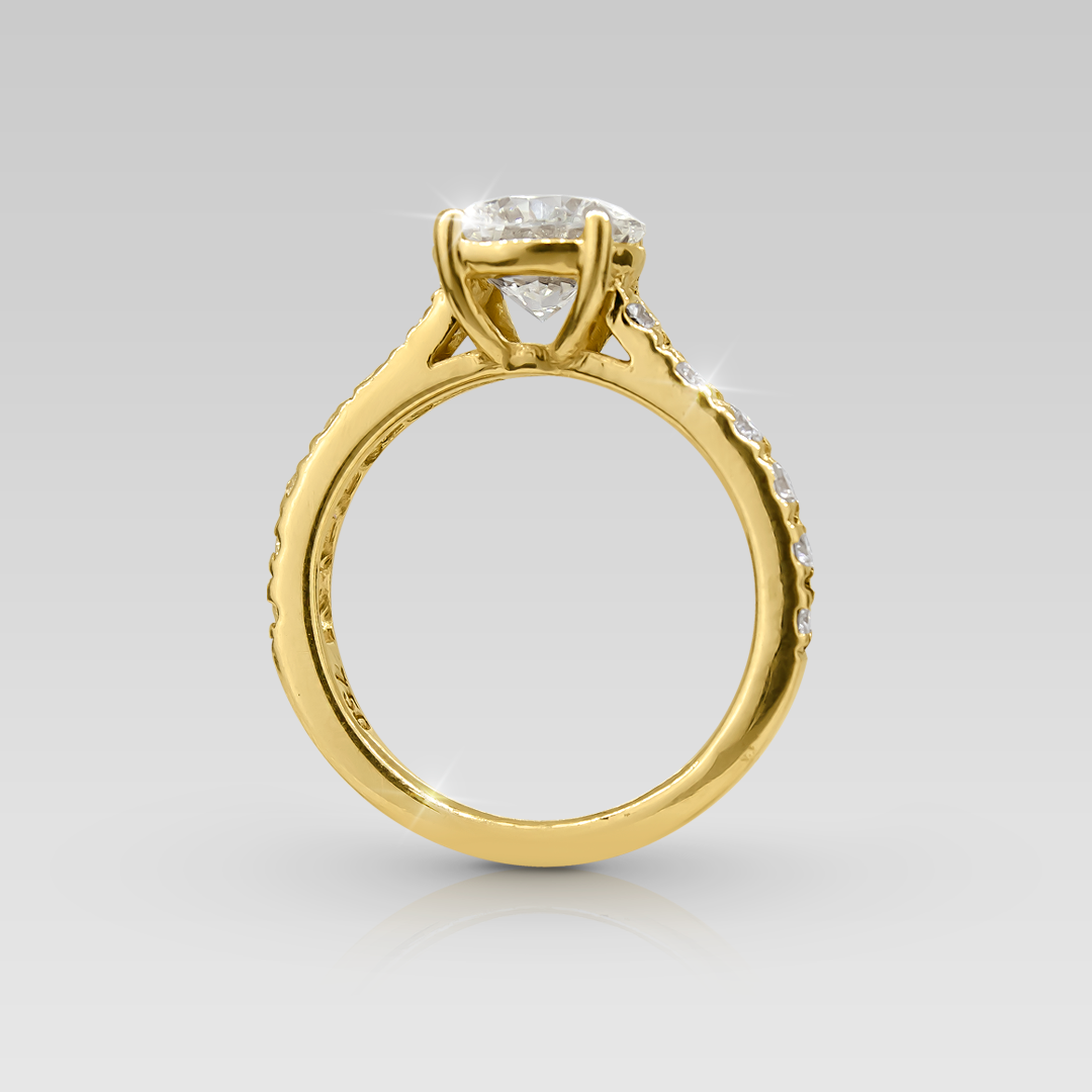 Anillo de Compromiso Eiffel • Round