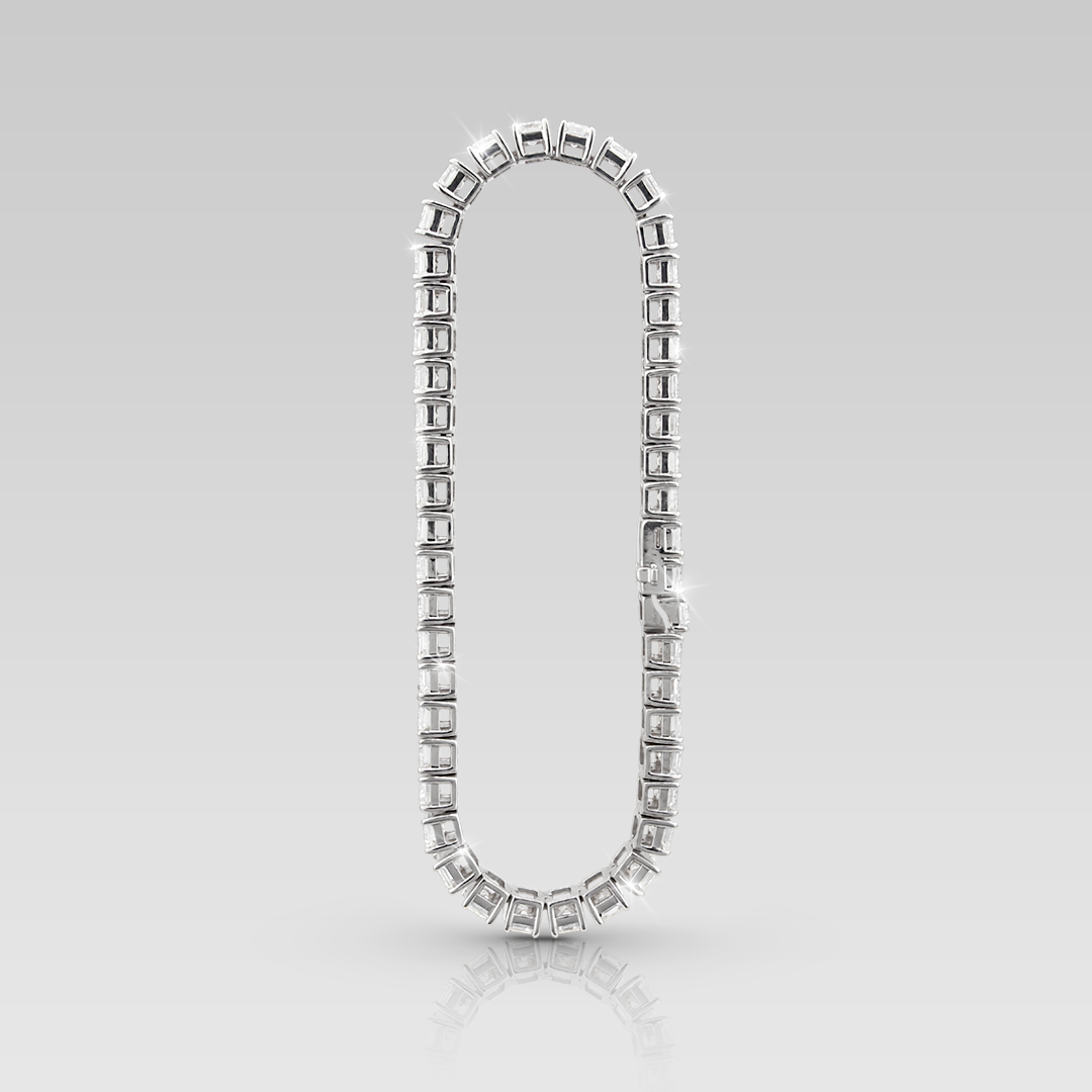 Tennis Bracelet • Corte Esmeralda 46 Brillantes