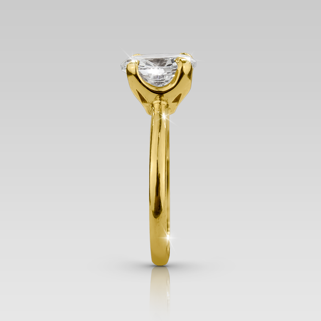 Anillo de Compromiso Solitario Adamant • Oval 2.20 Carats