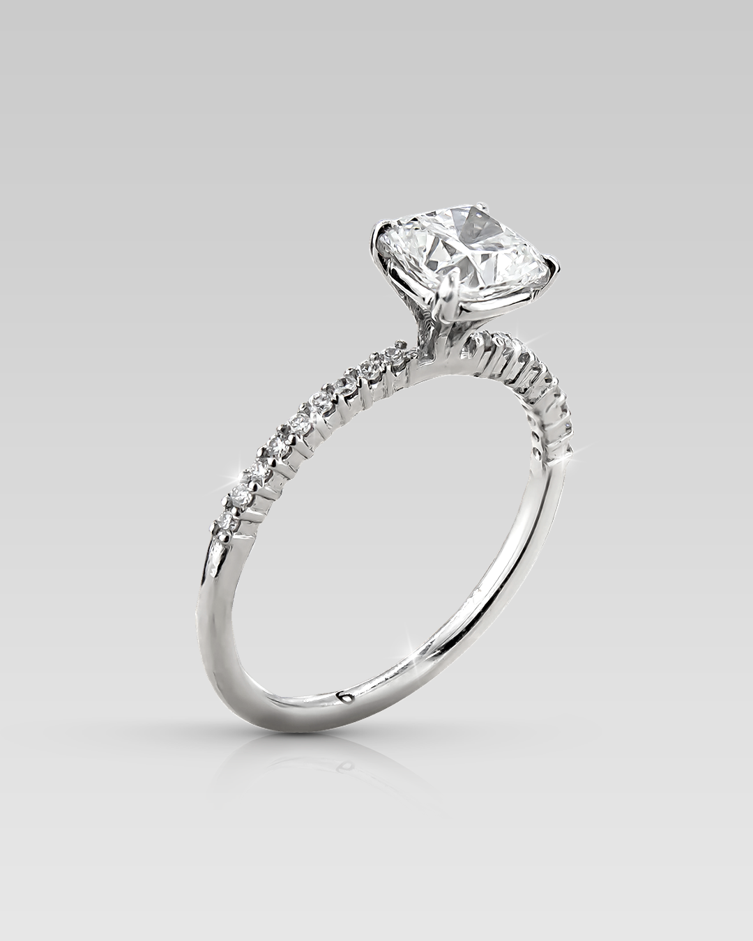 Anillos de Compromiso Grace • Cushion 1.05 Carats