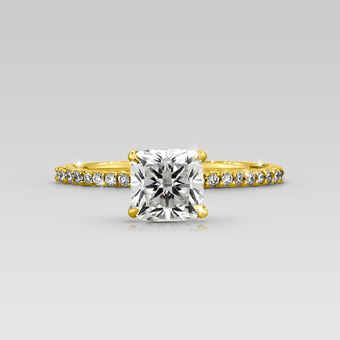 Anillos de Compromiso Grace • Cushion 1.05 Carats