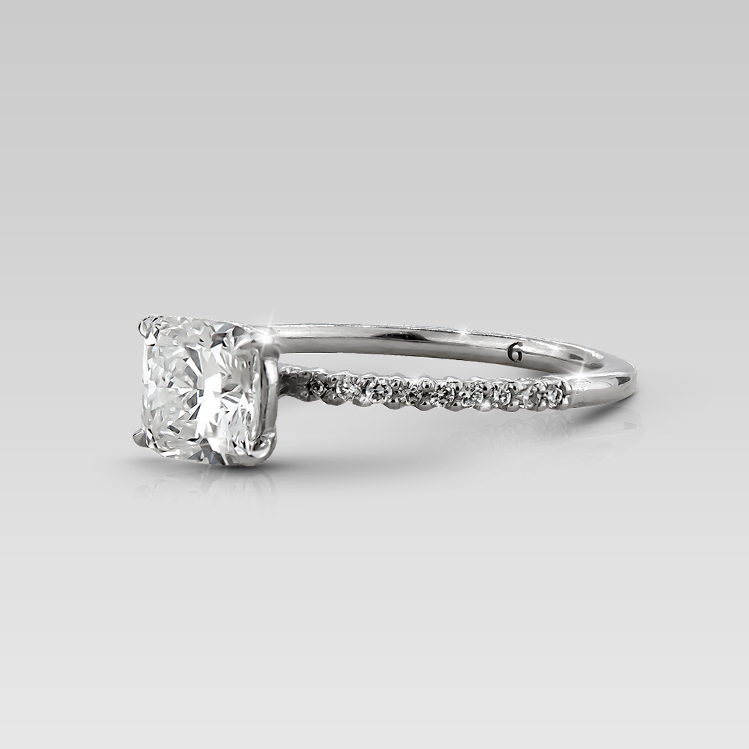 Anillos de Compromiso Grace • Cushion 1.05 Carats