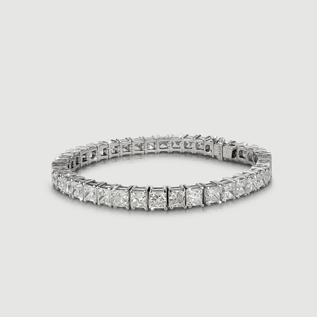 Tennis Bracelet • Corte princesa 40 Brillantes