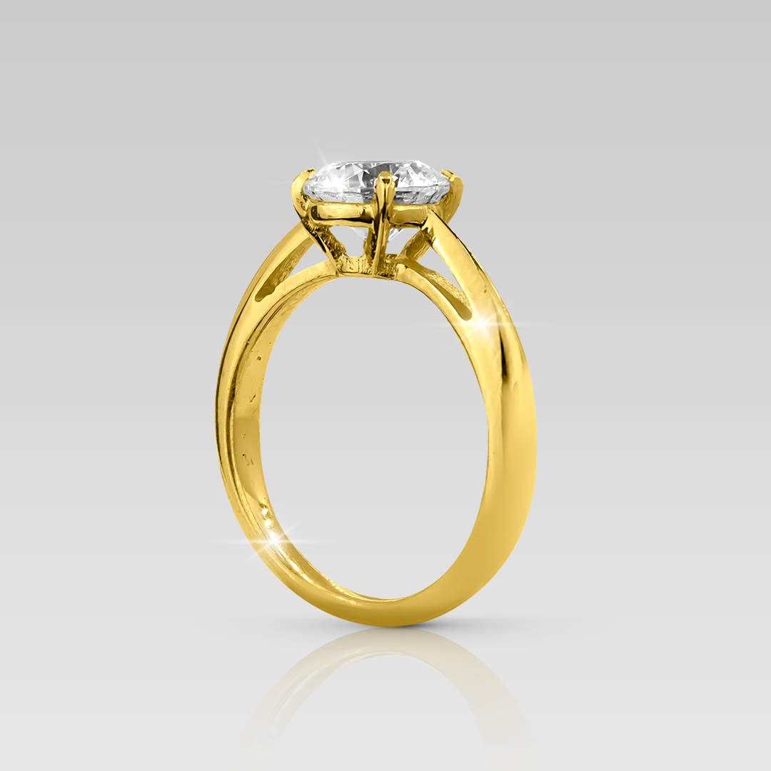 Anillo de Compromiso Solitario Especial • Round 1.09 carats