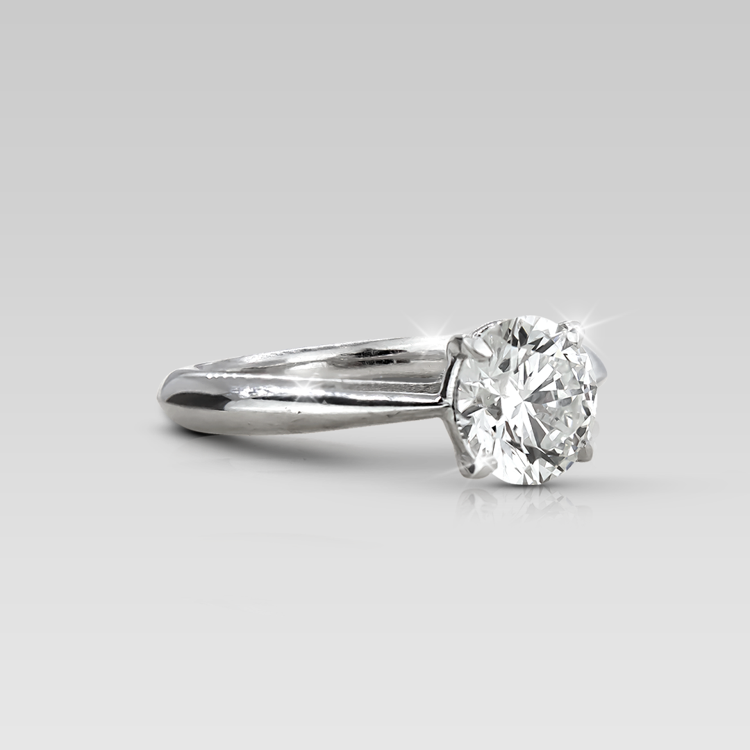 Anillo de Compromiso Solitario Especial • Round 1.09 carats