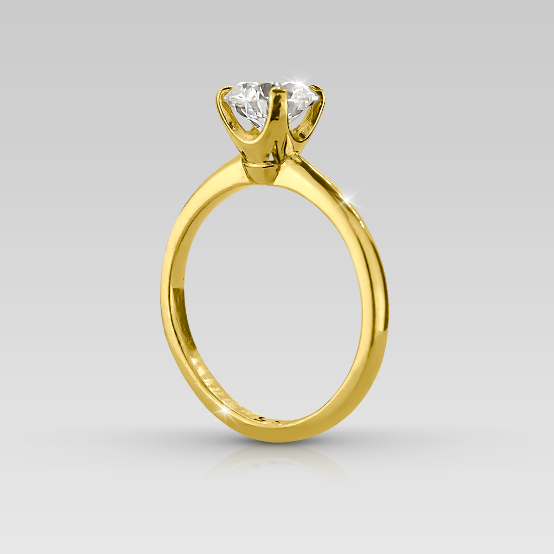 Anillo de Compromiso Solitario Adamant • Round 1.05 Carats