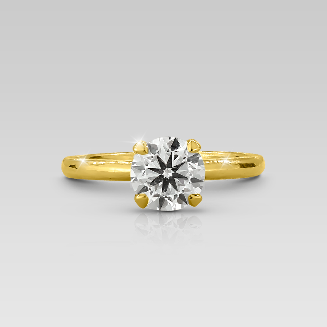 Anillo de Compromiso Solitario Adamant • Round 1.05 Carats