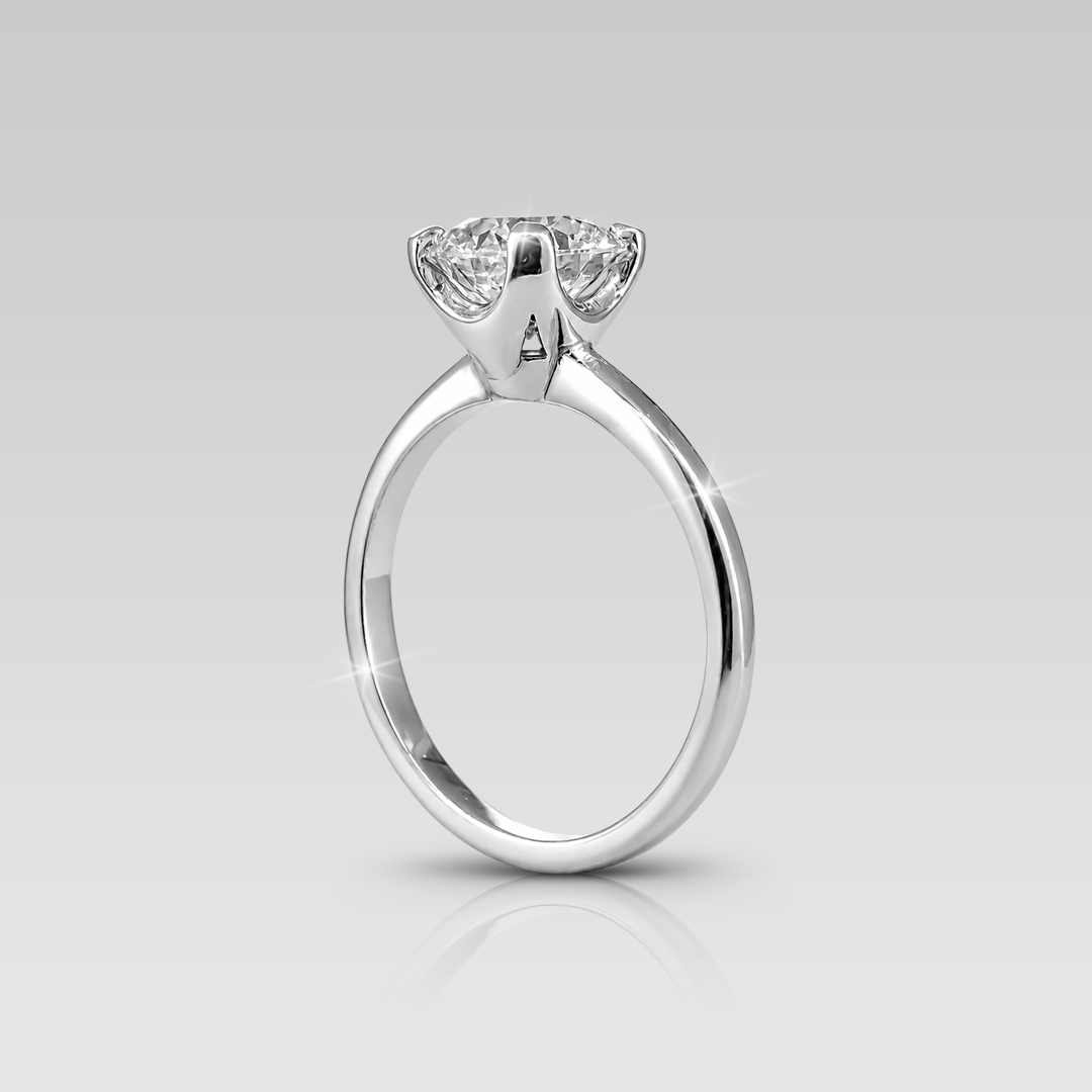 Anillo de Compromiso Solitario Adamant • Round