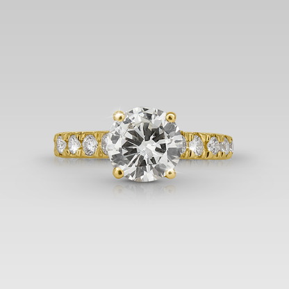 Anillo de Compromiso Eiffel • Round