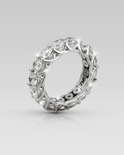 Banda Eternity Adamant • Corte Round 16 brillantes