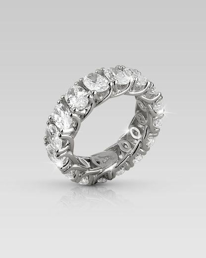 Banda Eternity Adamant • Corte Oval 16 Brillantes