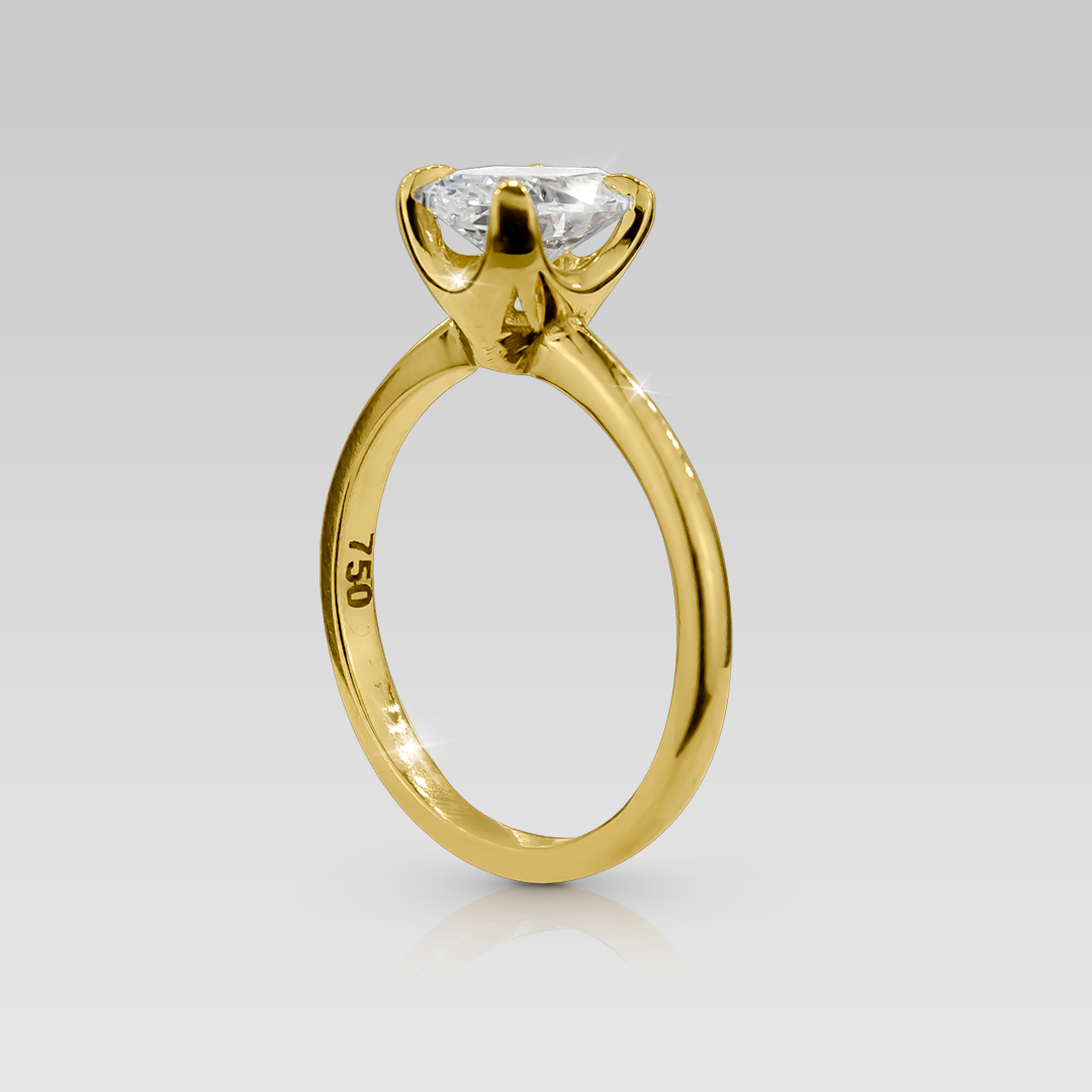 Anillo de Compromiso Solitario Adamant • Oval 2.20 Carats