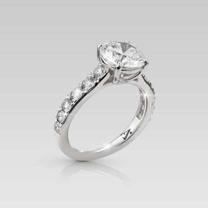 Anillo de Compromiso Eiffel • Round