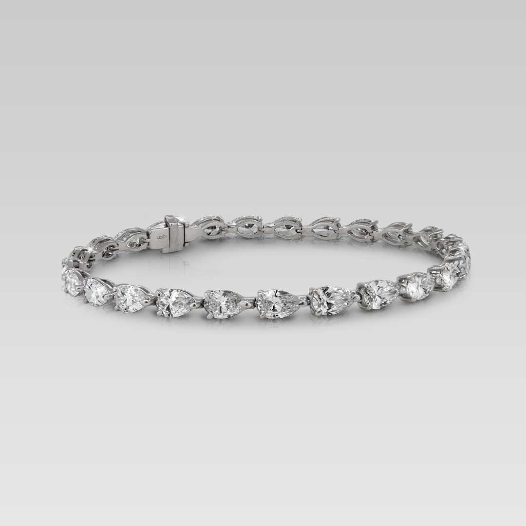 Tennis Bracelet • Corte Pear 25 Brillantes