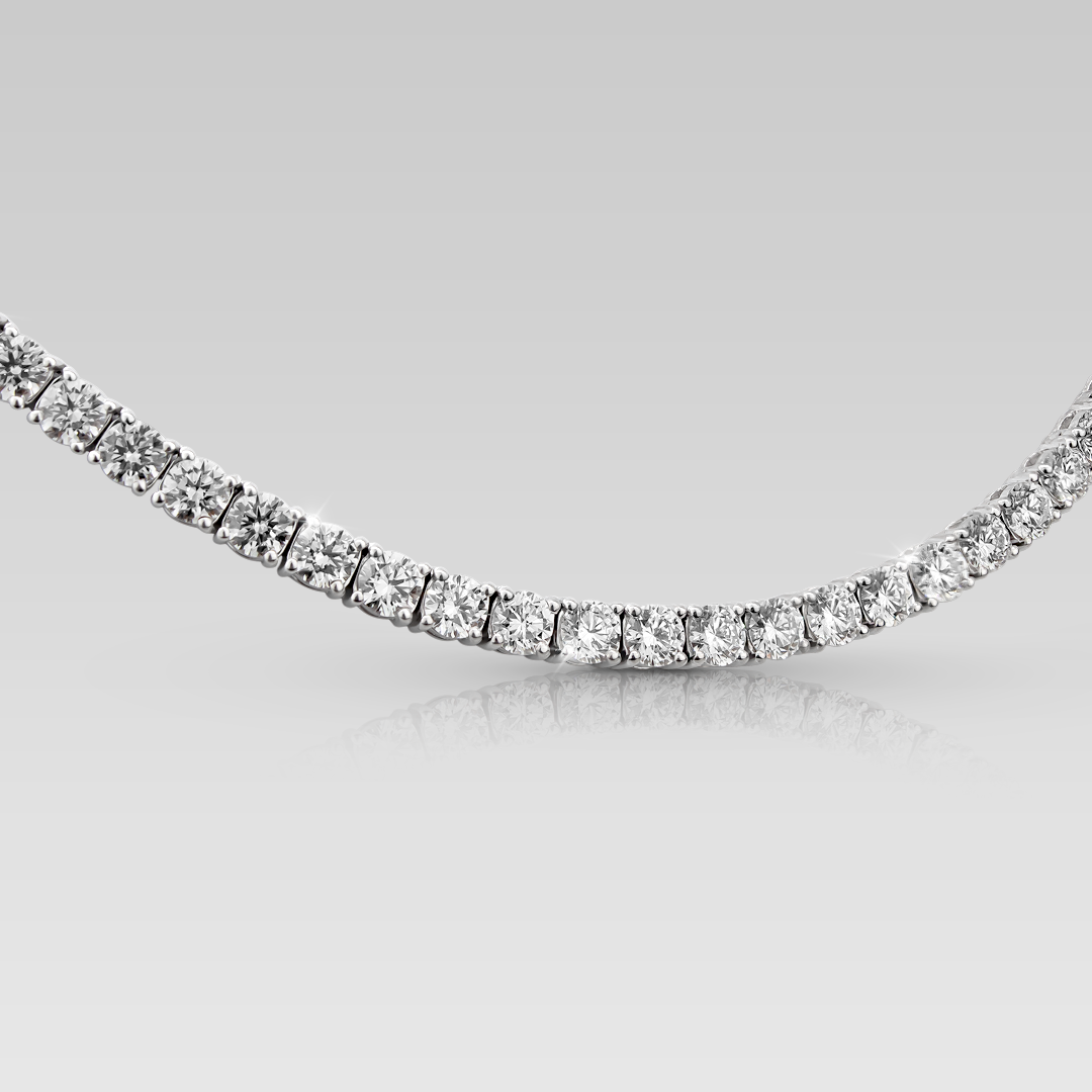 Tennis Necklace • Corte Round