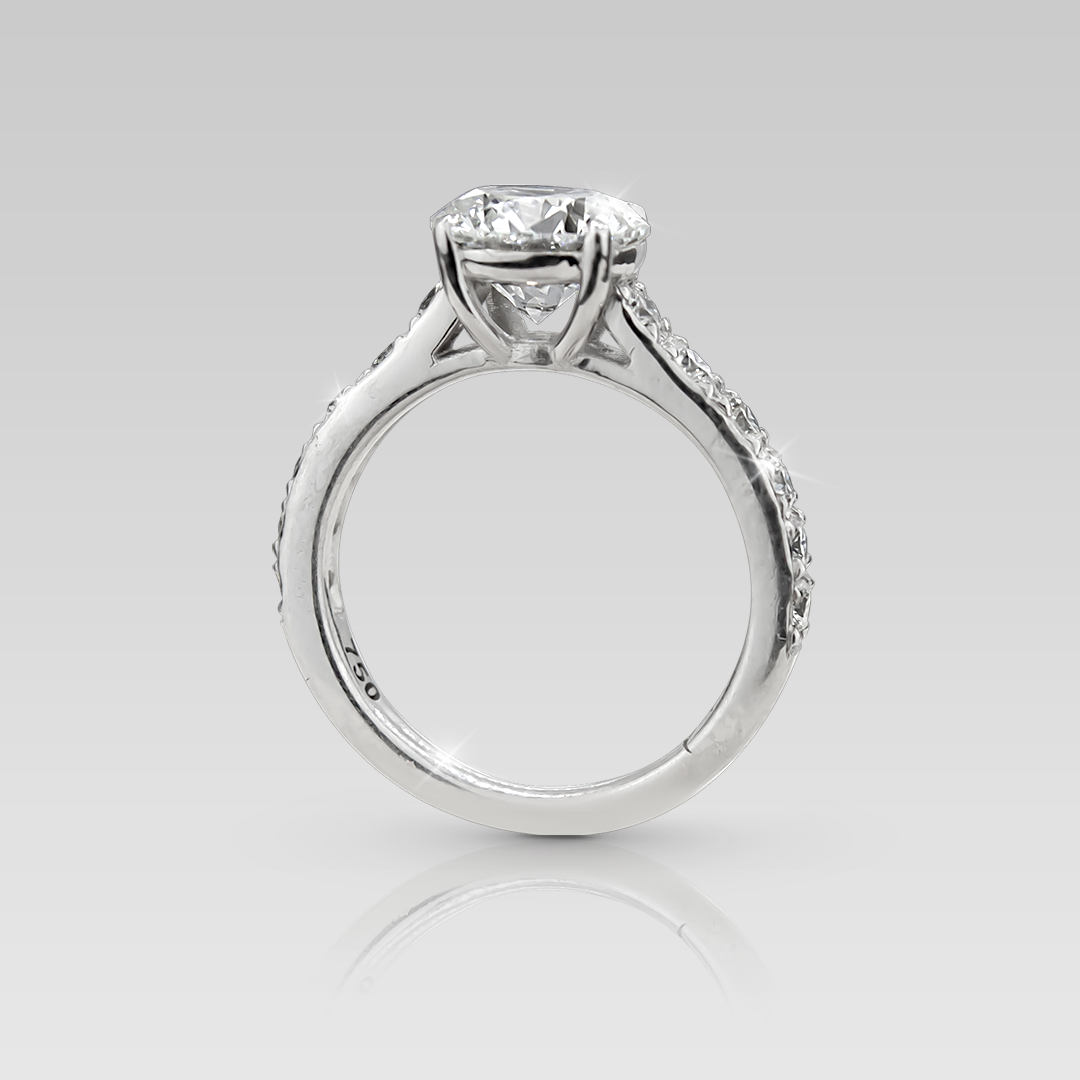 Anillo de Compromiso Eiffel • Round