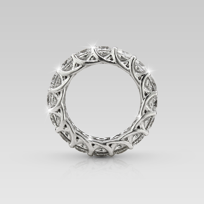 Banda Eternity Adamant • Corte Round 16 brillantes