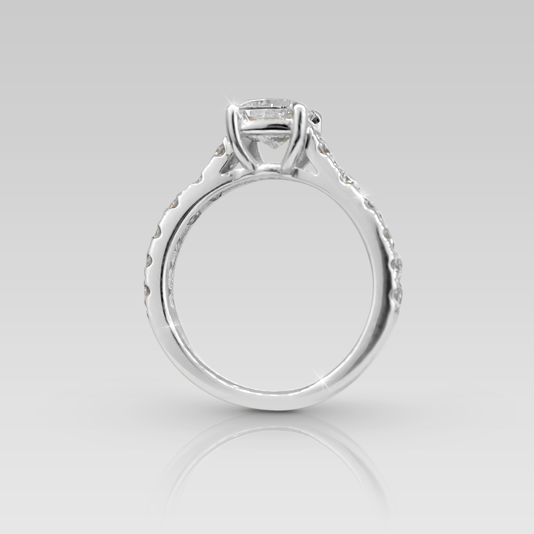 Anillos de Compromiso Eiffel • Cushion 1.10 Carats