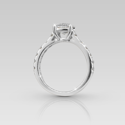 Anillo de Compromiso Eiffel • Cushion Cuadrado