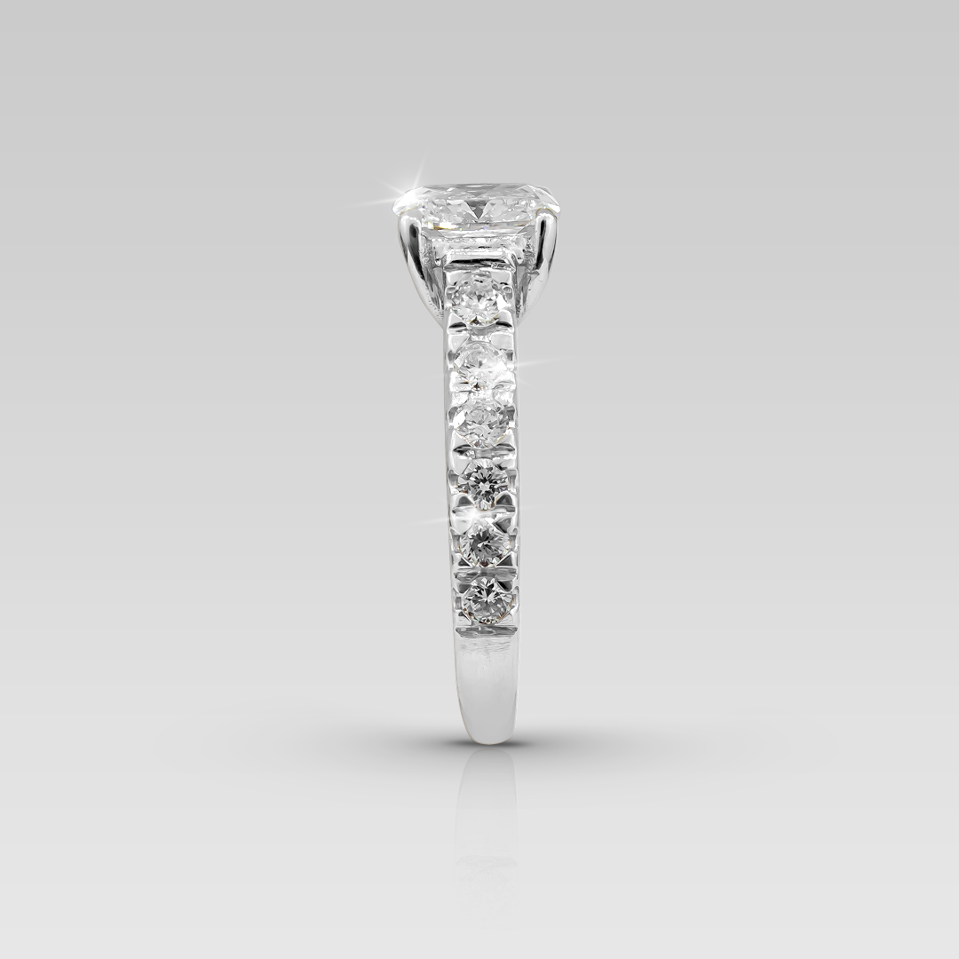 Anillos de Compromiso Eiffel • Cushion 1.10 Carats