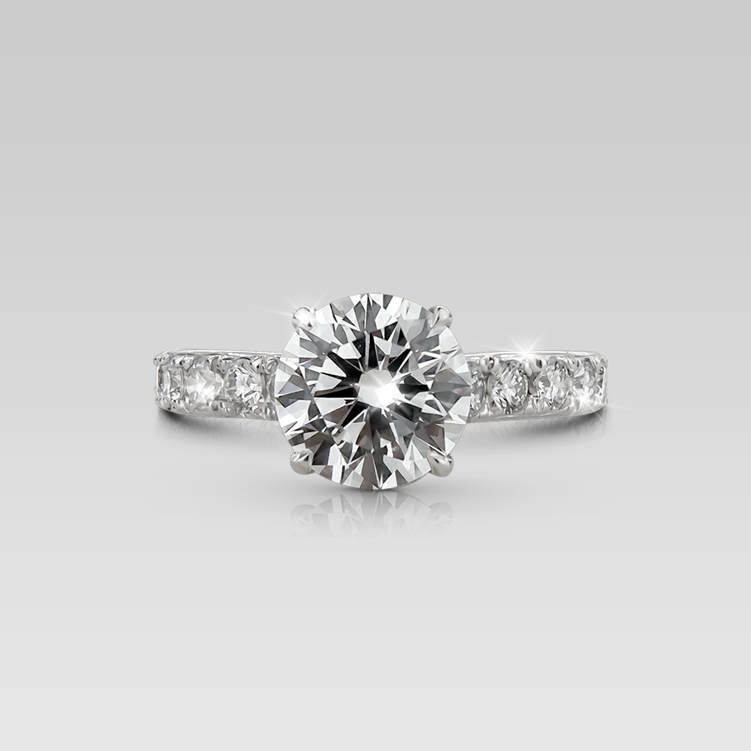 Anillo de Compromiso Eiffel • Round