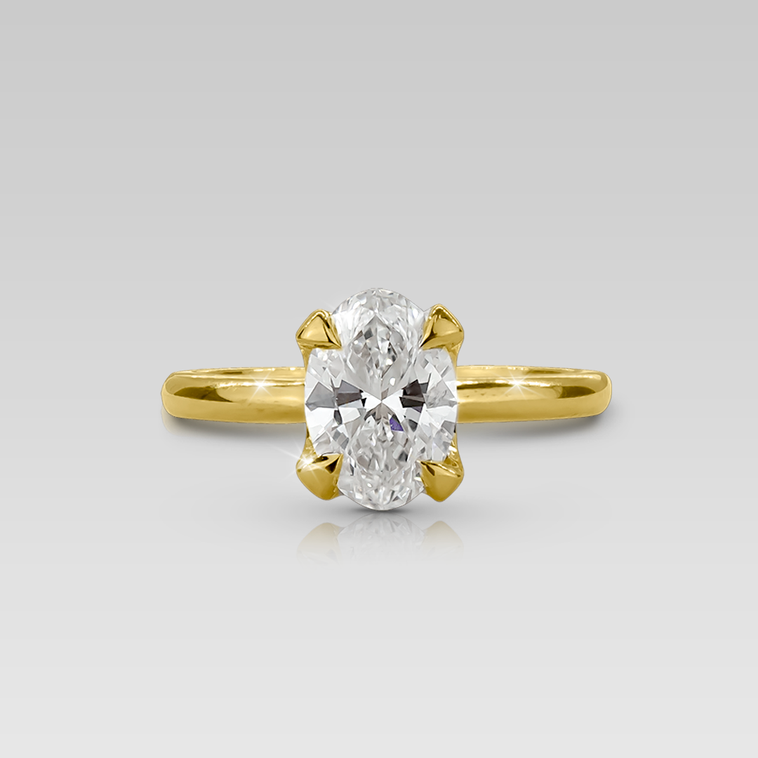 Anillo de Compromiso Solitario Adamant • Oval 2.20 Carats