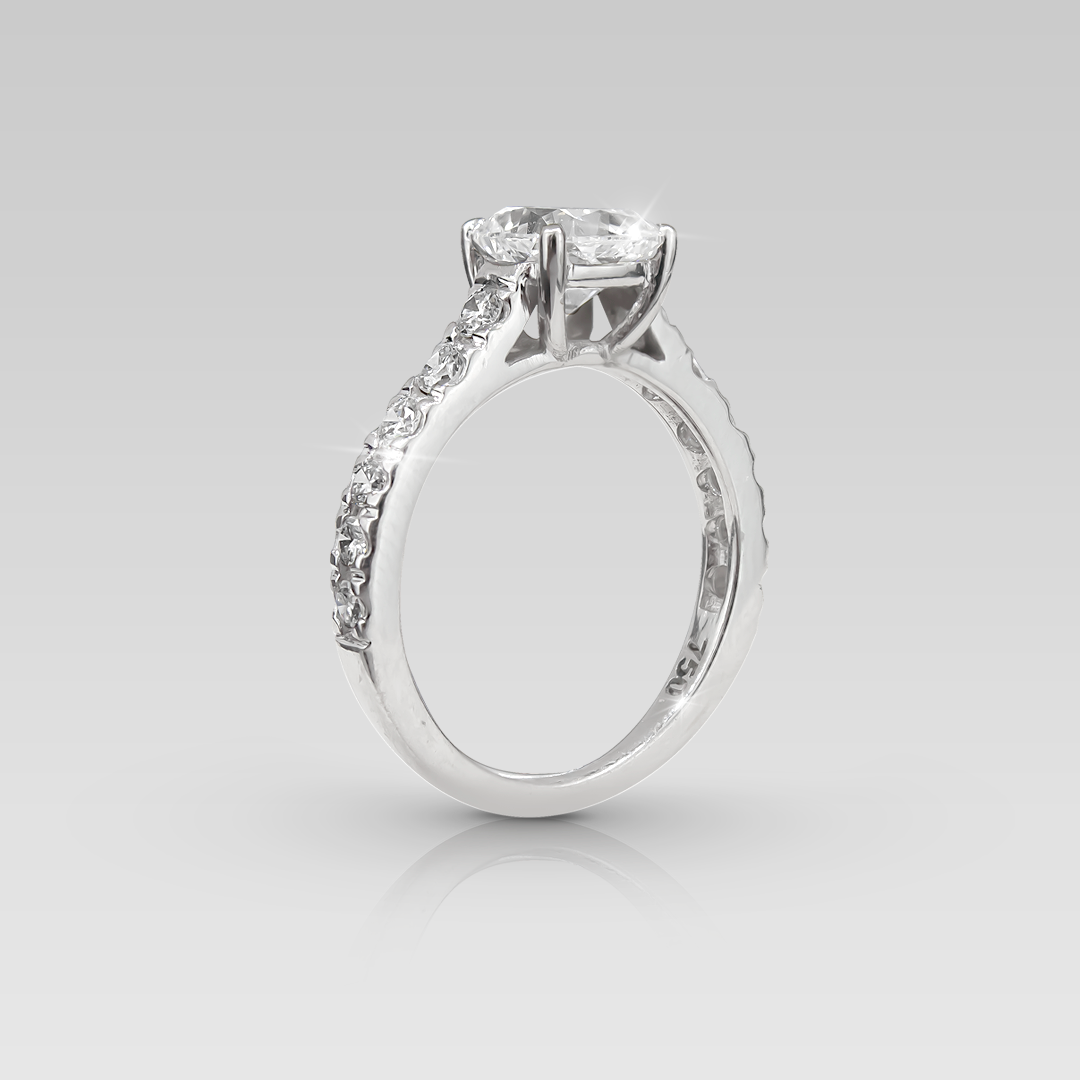 Anillos de Compromiso Eiffel • Cushion 1.10 Carats