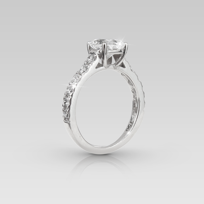 Anillo de Compromiso Eiffel • Cushion Cuadrado