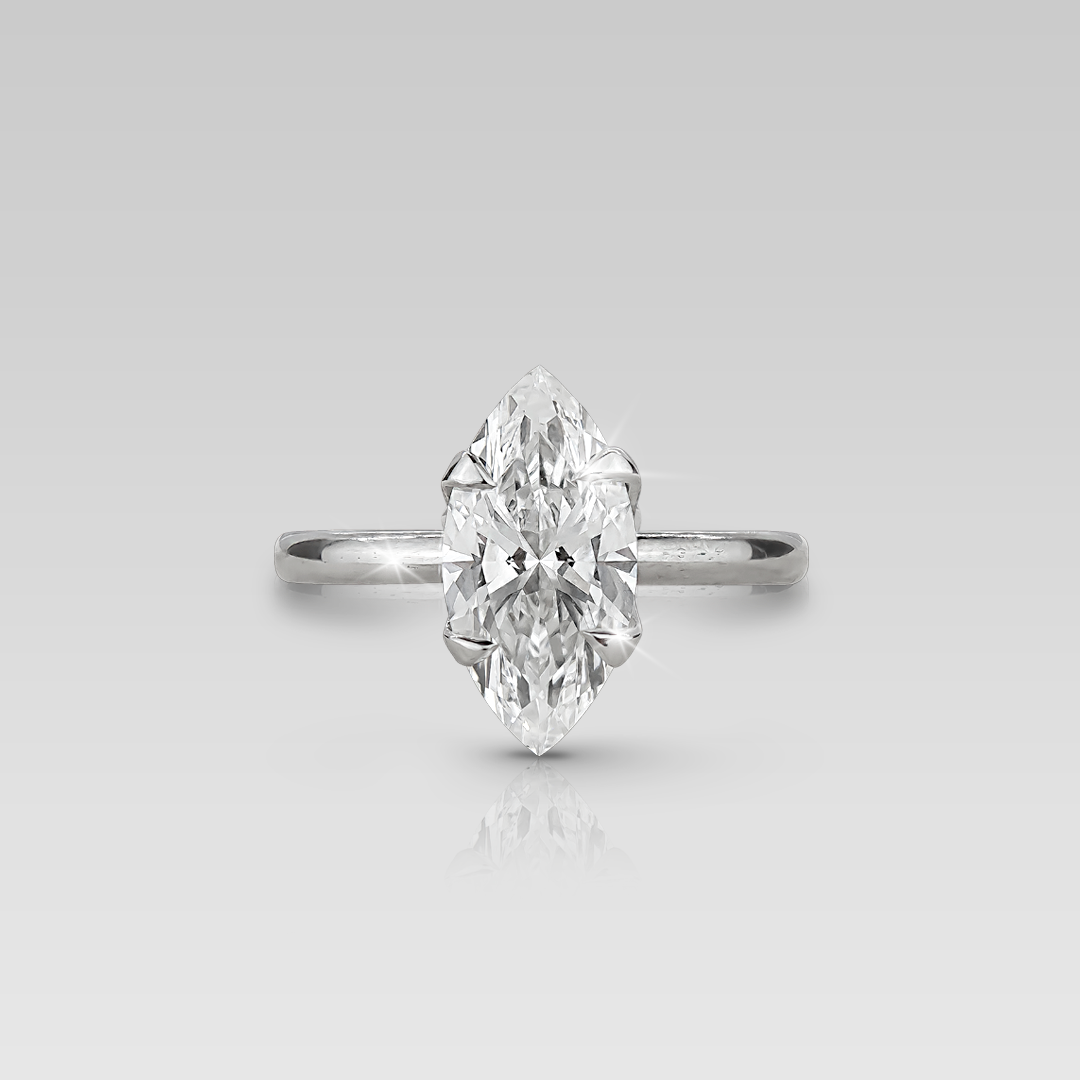 Anillo de Compromiso Solitario Adamant • Marquise