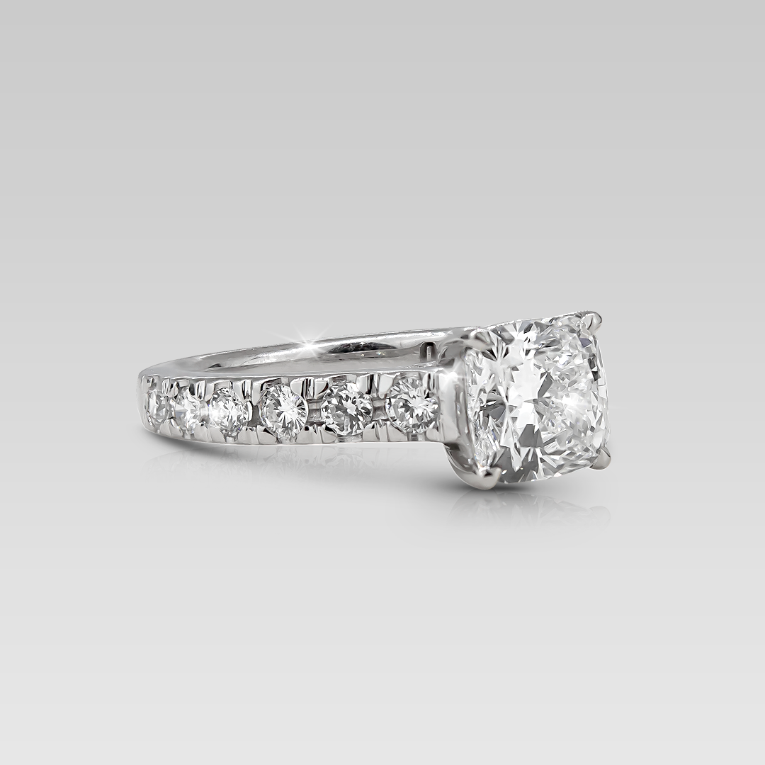 Anillos de Compromiso Eiffel • Cushion 1.10 Carats