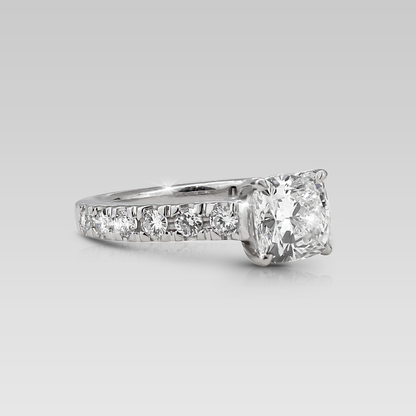 Anillo de Compromiso Eiffel • Cushion Cuadrado