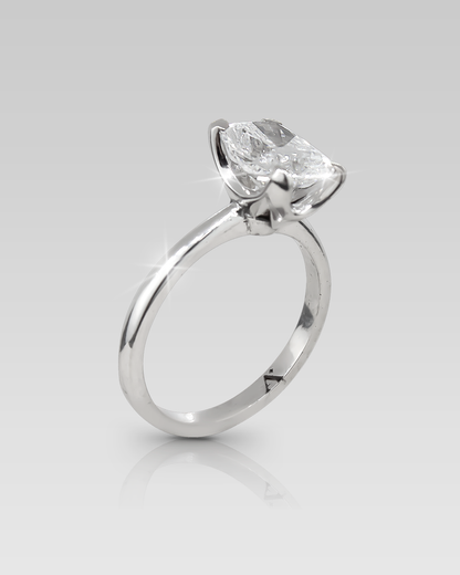 Anillo de Compromiso Solitario Adamant Cushion