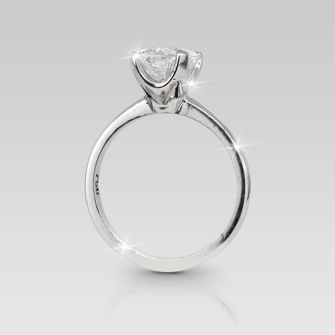 Anillo de Compromiso Solitario Adamant Cushion