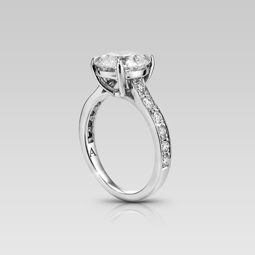 Anillo de Compromiso Eiffel • Round