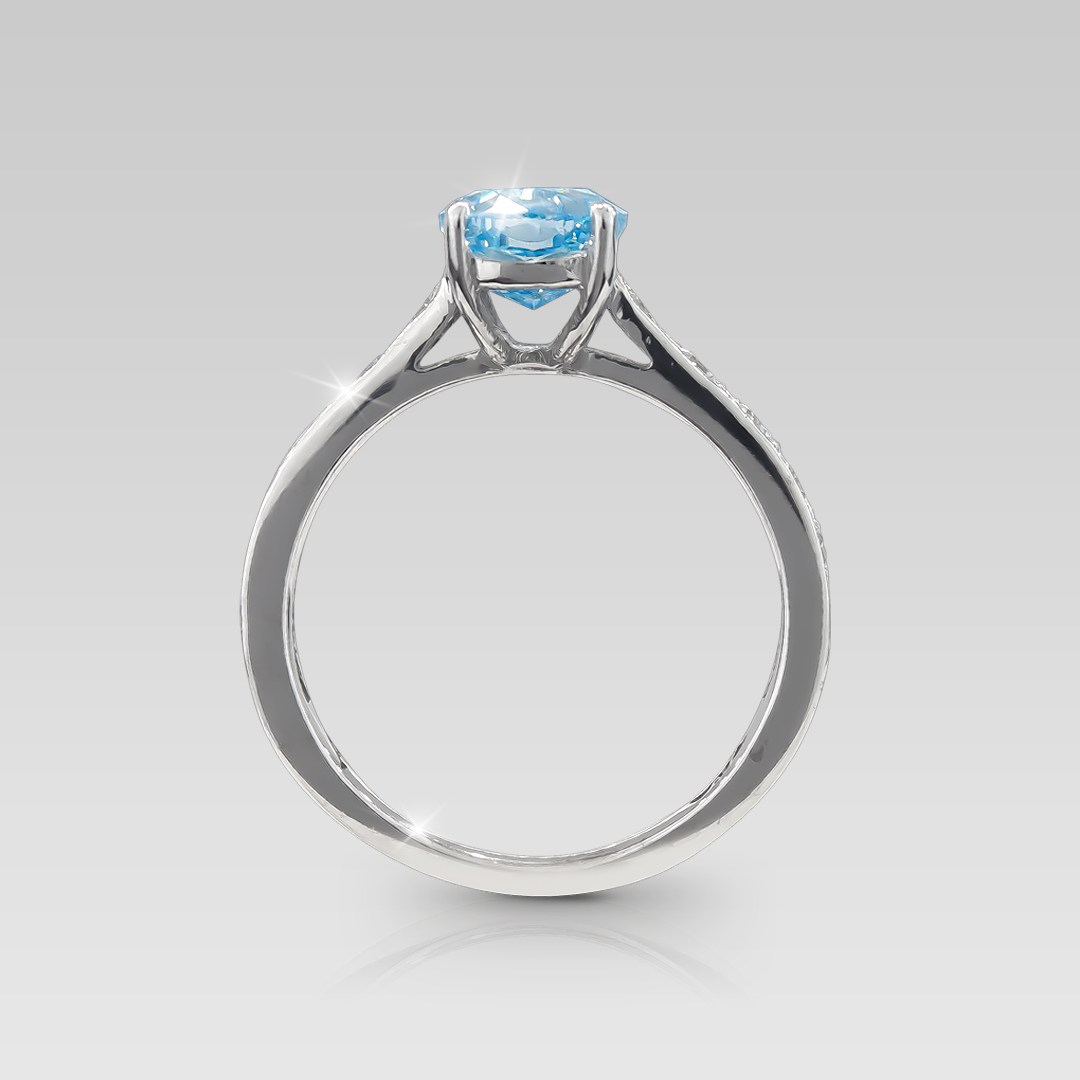 Anillo de Compromiso Eiffel Fancy