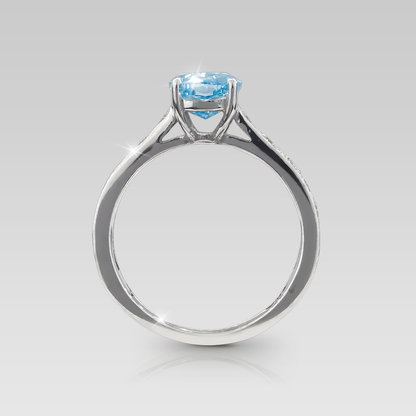 Anillo de Compromiso Eiffel Fancy