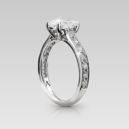 Anillo de Compromiso Eiffel • Cushion Elongado