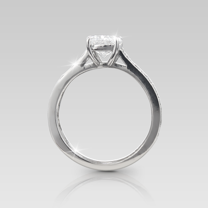 Anillo de Compromiso Eiffel • Cushion Elongado