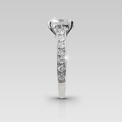 Anillo de Compromiso Eiffel • Cushion Elongado