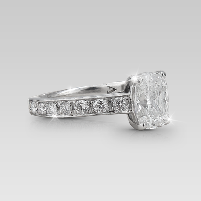 Anillo de Compromiso Eiffel • Cushion Elongado