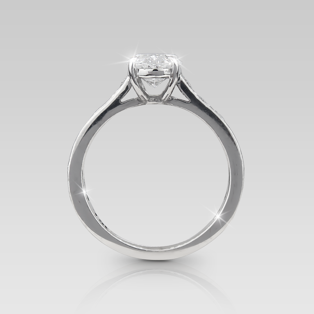 Anillo de Compromiso Eiffel • Oval