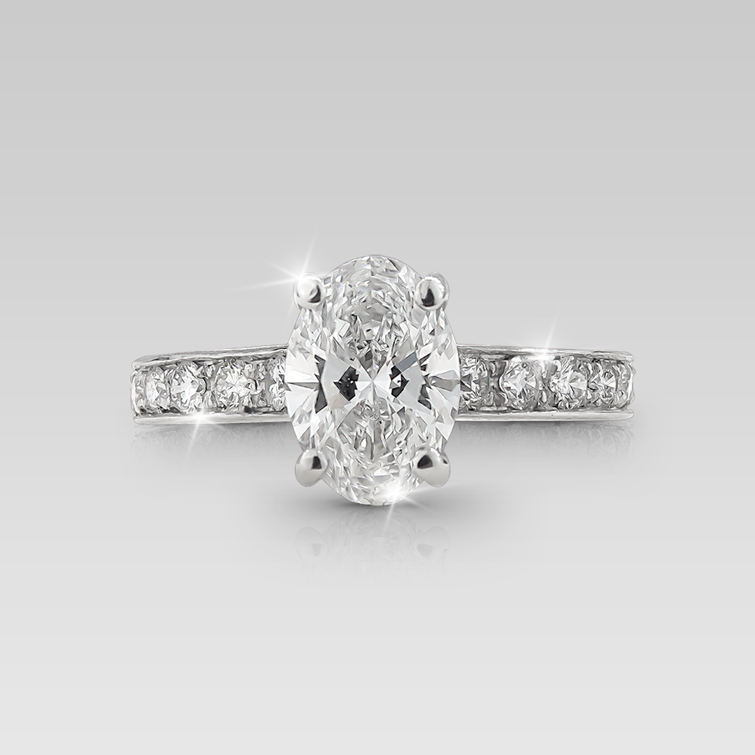 Anillo de Compromiso Eiffel • Oval
