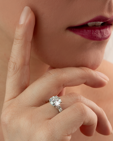 Anillo de Compromiso Eiffel • Round