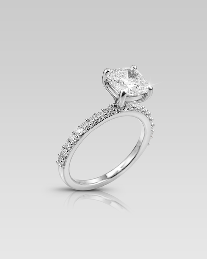 Anillo de Compromiso Queen • Cushion