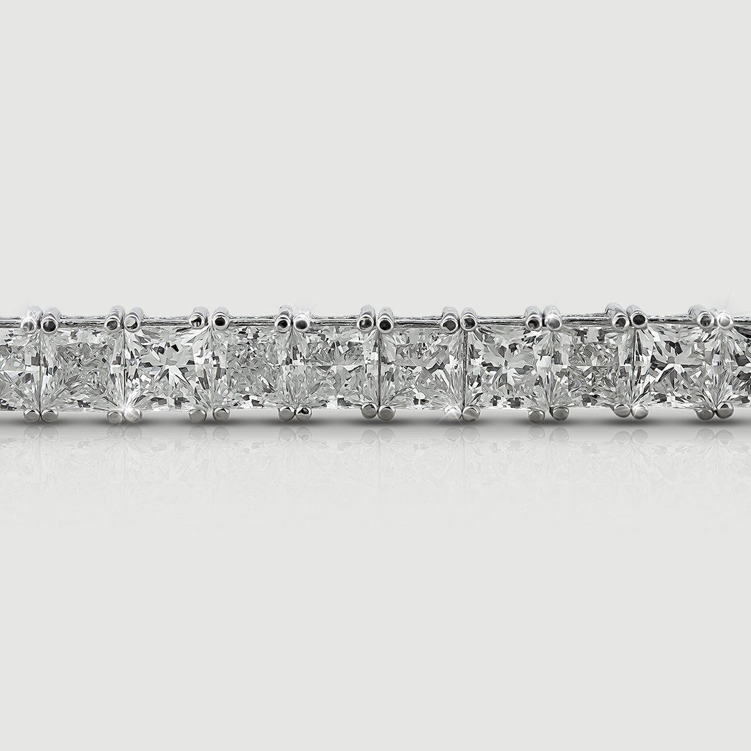 Tennis Bracelet • Corte princesa 40 Brillantes