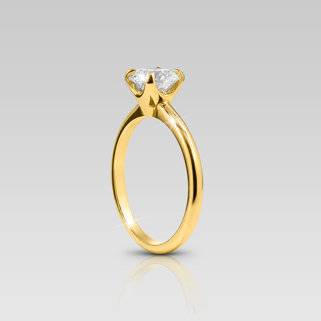 Anillo de Compromiso Solitario Adamant • Round