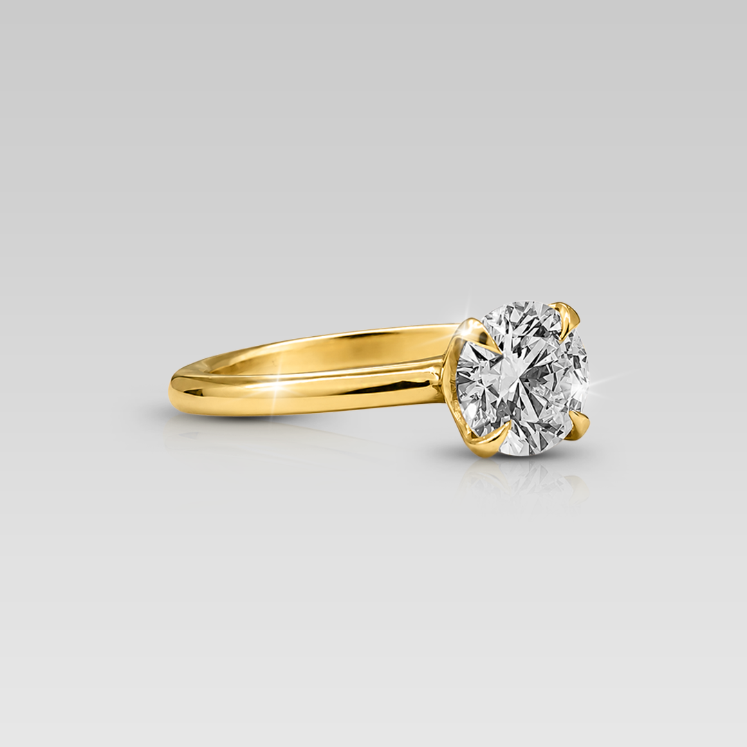 Anillo de Compromiso Solitario Adamant • Round