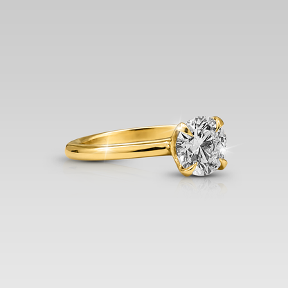 Anillo de Compromiso Solitario Adamant • Round