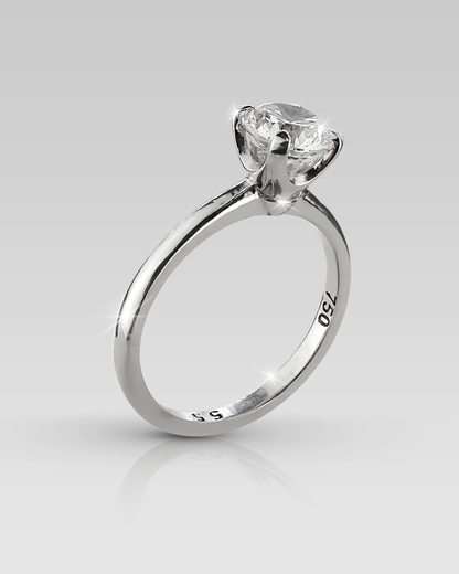 Anillo de Compromiso Solitario Adamant • Round