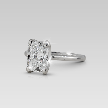 Anillo de Compromiso Solitario Adamant • Cushion